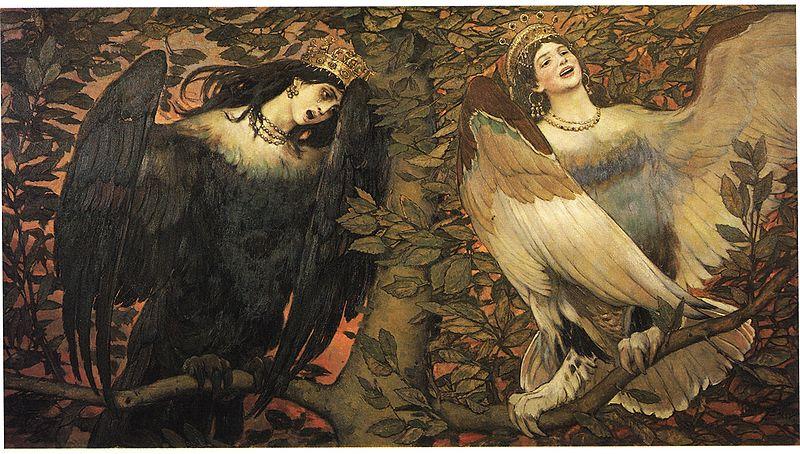 Viktor Vasnetsov Birds of Joy and Sorrow oil painting image